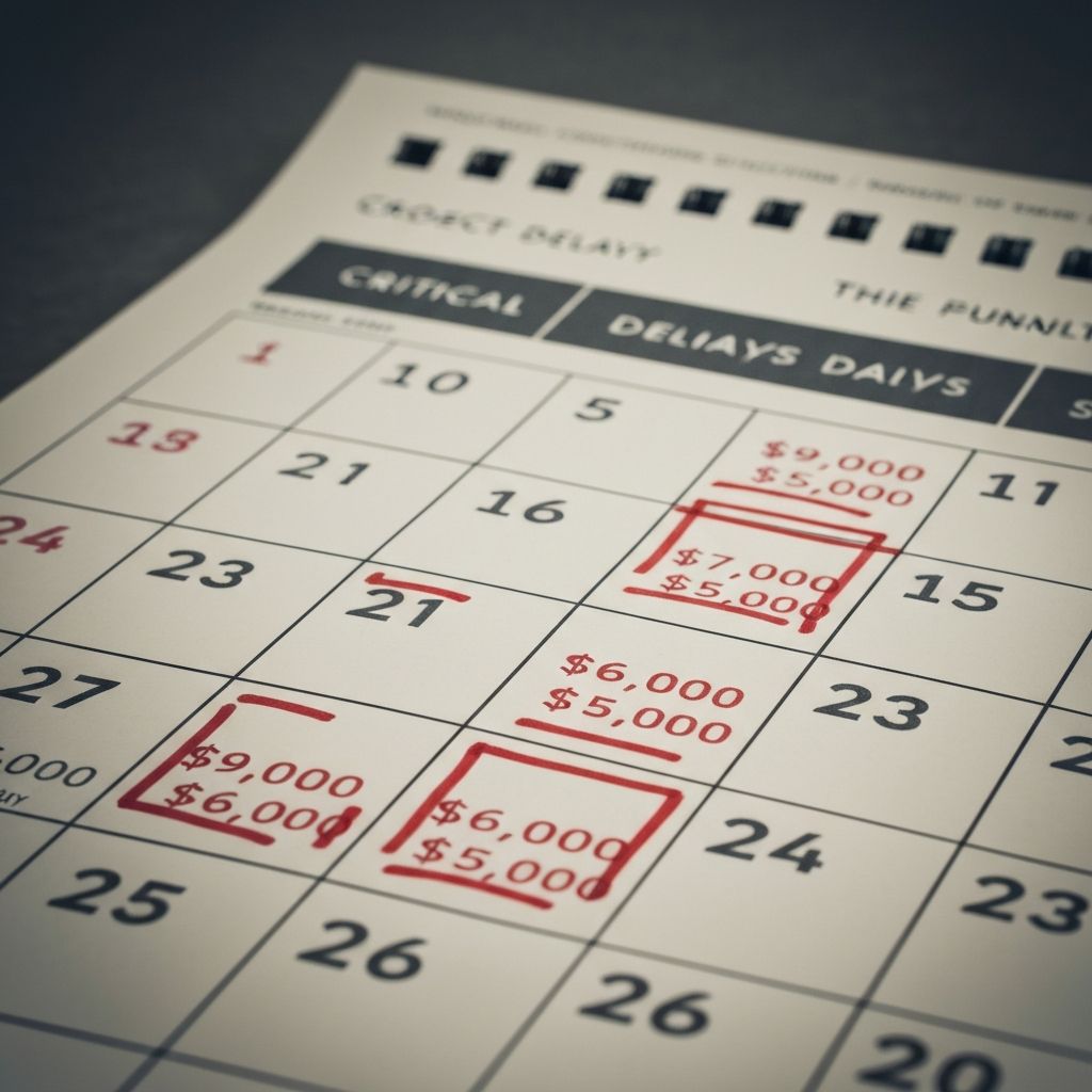 Retards de livraison : garanties et pénalités de retard en construction